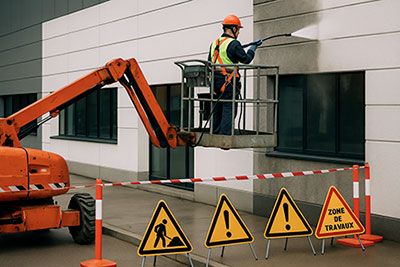 Comment sécuriser une intervention de nettoyage en hauteur dans un environnement professionnel
