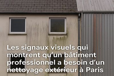 Les signaux visuels qui montrent qu’un bâtiment professionnel a besoin d’un nettoyage extérieur à Paris